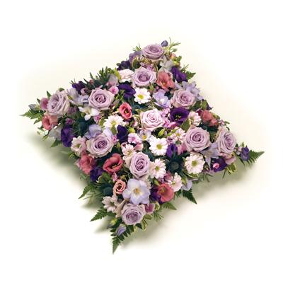 Loose Cushion:  Lilac, Purple and White